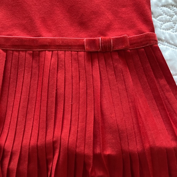 EIC Red polo dress with pleated bottom. - Picture 3 of 3
